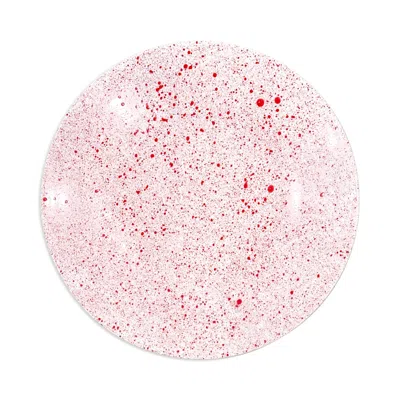 Non Sans Raison Splash Buffet Plate In Red
