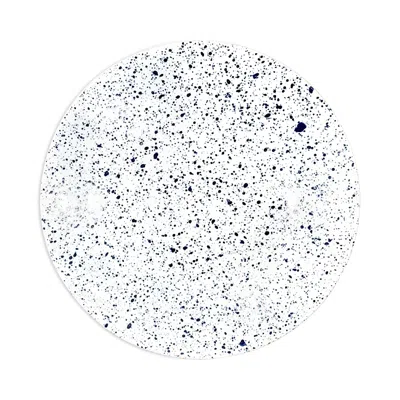 Non Sans Raison Splash Dinner Plate In Blue