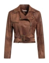 No-nà Woman Jacket Brown Size Xs Polyester, Elastane