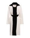 NO-NÀ NO-NÀ WOMAN OVERCOAT & TRENCH COAT BLACK SIZE L VISCOSE, POLYESTER, POLYAMIDE