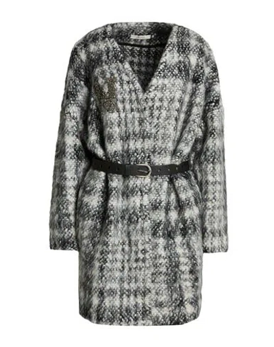 No-nà Woman Coat Black Size Xs Acrylic, Wool, Polyester