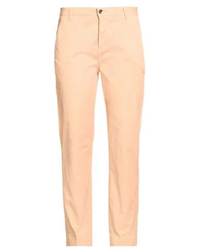 No-nà Woman Pants Apricot Size 10 Cotton, Elastane In Orange