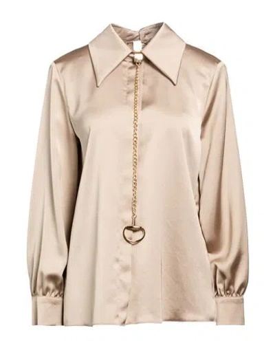 No-nà Woman Shirt Beige Size Xl Polyester