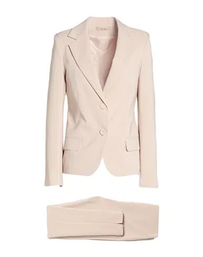 No-nà Woman Suit Beige Size L Polyester, Elastane In White
