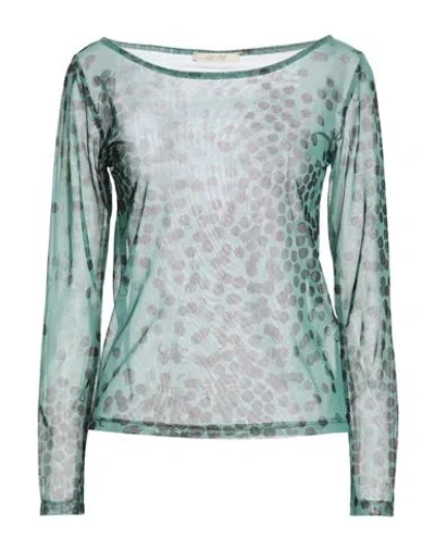 No-nà Woman Top Dark Green Size S Polyester