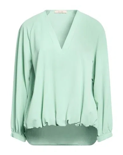 No-nà Woman Top Sage Green Size L Polyester In Blue