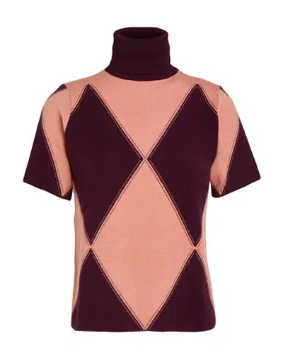 No-nà Woman Turtleneck Plum Size L Viscose, Polyester, Polyamide In Multi