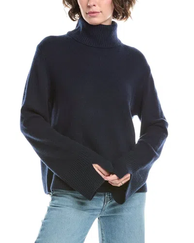 Noname Essential Turtleneck Cashmere Sweater In Blue