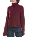 Noname Essential Turtleneck Cashmere Sweater In Red