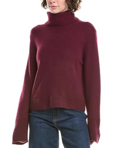 Noname Essential Turtleneck Cashmere Sweater In Red