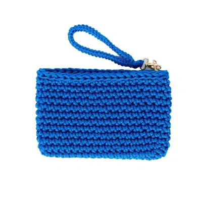 N'onat Women's Crete Handmade Crochet Clutch In Blue