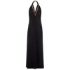 N'onat Women's Golden Chain Party Maxi Dress In Black In Black