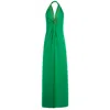N'onat Women's Golden Chain Party Maxi Dress In Green In Green