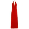 N'onat Women's Golden Chain Party Maxi Dress In Red In Red