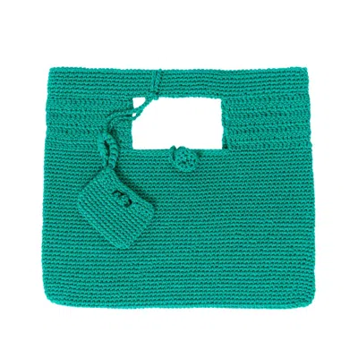 N'onat Women's Santorini Crochet Bag In Green