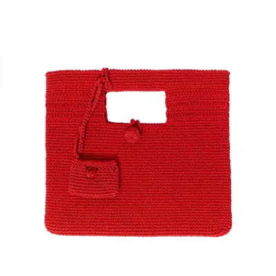 N'onat Women's Santorini Crochet Bag In Red