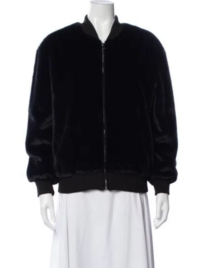 Pre-owned Nonchalant Bomber Jacket W/ Tags In Blue