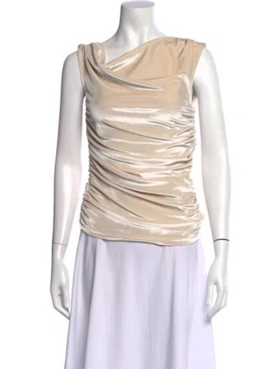 Pre-owned Nonchalant Cowl Neck Sleeveless Top W/ Tags In Neutral