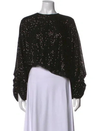 Pre-owned Nonchalant Crew Neck Long Sleeve Top W/ Tags In Black