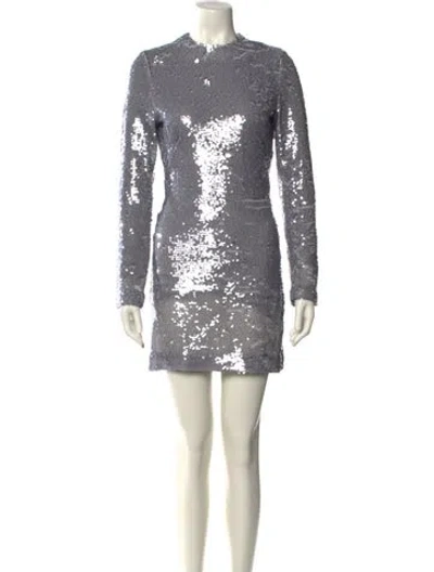Pre-owned Nonchalant Crew Neck Mini Dress W/ Tags In Gray