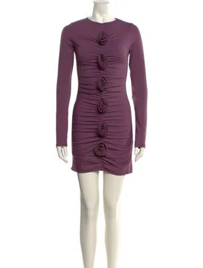 Pre-owned Nonchalant Crew Neck Mini Dress W/ Tags In Purple