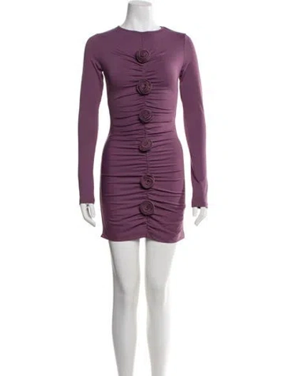 Pre-owned Nonchalant Crew Neck Mini Dress W/ Tags In Purple