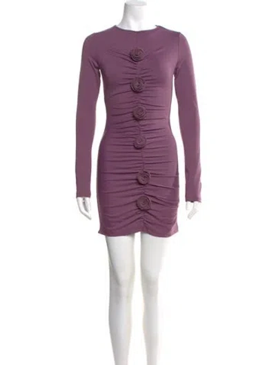 Pre-owned Nonchalant Crew Neck Mini Dress W/ Tags In Purple