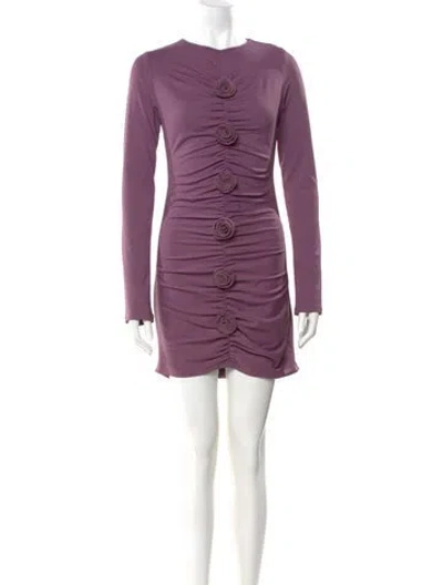Pre-owned Nonchalant Crew Neck Mini Dress W/ Tags In Purple