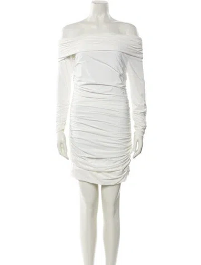 Pre-owned Nonchalant Crew Neck Mini Dress W/ Tags In White