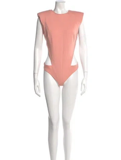 Pre-owned Nonchalant Crew Neck Sleeveless Bodysuit W/ Tags In Pink