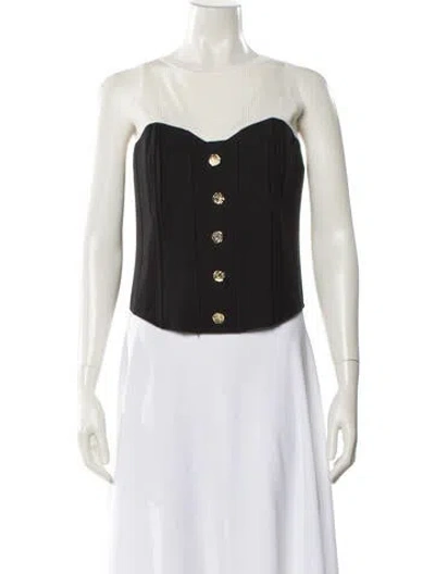 Pre-owned Nonchalant Crew Neck Sleeveless Top In Black