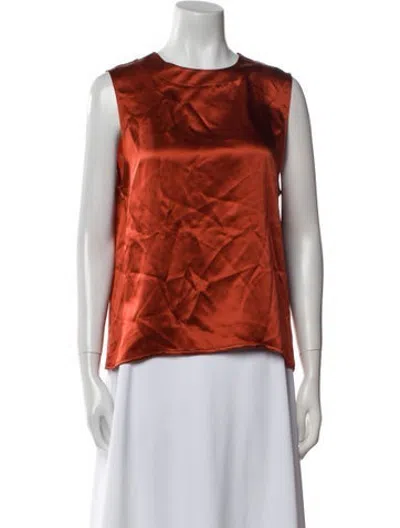 Pre-owned Nonchalant Crew Neck Sleeveless Top In Neutrals
