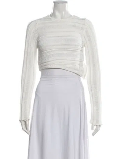 Pre-owned Nonchalant Crew Neck Sweater W/ Tags In White