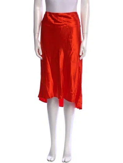 Pre-owned Nonchalant Knee-length Skirt In Orange