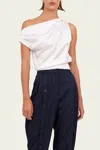 Nonchalant Label Adelina Crop Top In Ivory