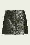 Nonchalant Label Baron Mini Skirt In Army Green In Green