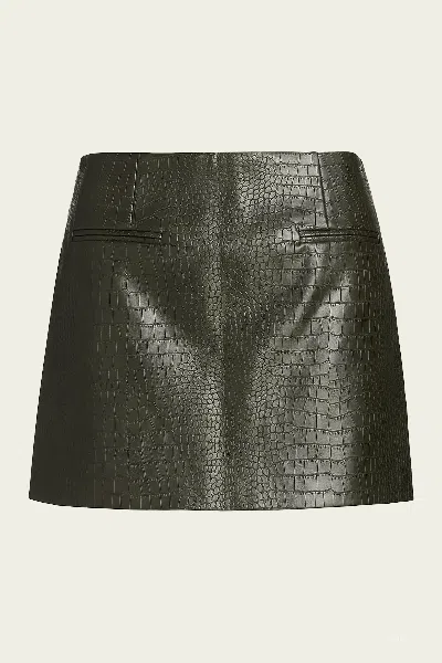 Nonchalant Label Baron Mini Skirt In Army Green