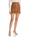 Nonchalant Label Kaiden Skirt In Brown