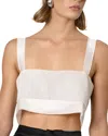 Nonchalant Label Capri Sequin Top In White