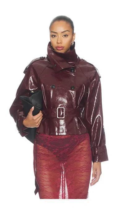 Nonchalant Label Cassidy Jacket In Ruby