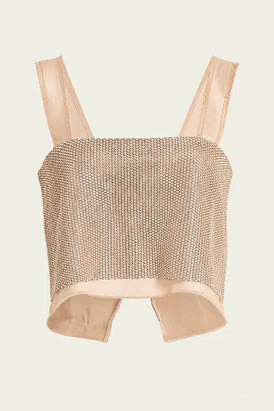 Nonchalant Label Catrina Jewel Tank In Sand In Neutral