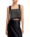 Nonchalant Label Catrina Jewel Tank Top In Black