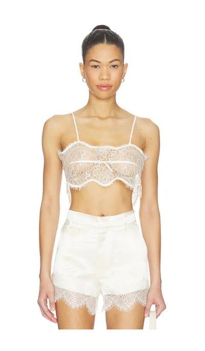 Nonchalant Label Clarissa Crop In White