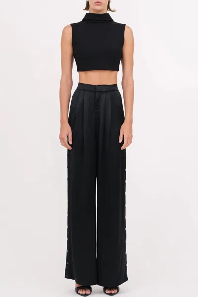 Nonchalant Label Ember Pant In Black In Gray