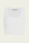 Nonchalant Label Eve Crop Top In White