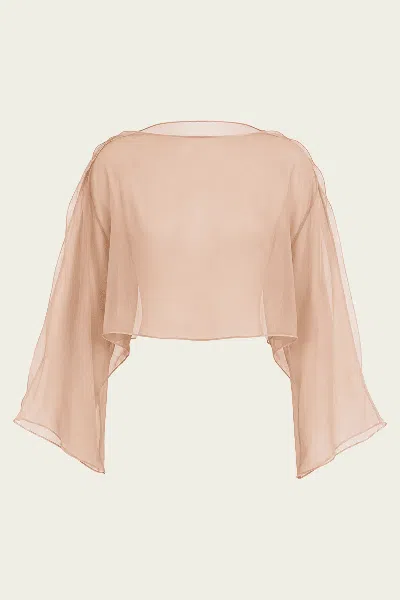Nonchalant Label Ezra Top In Sand In Neutral