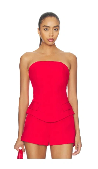 Nonchalant Label Georgia Top In Red
