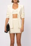 NONCHALANT LABEL HANNA KNIT BLAZER IN IVORY