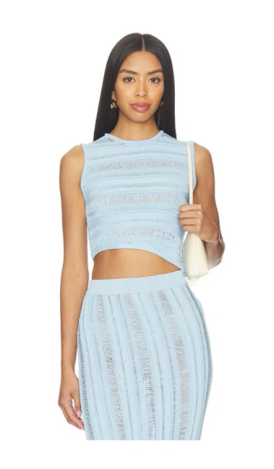 Nonchalant Label Jasmine Crop In Blue