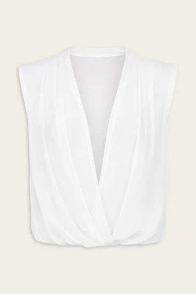 Nonchalant Label Jenna Top In White
